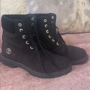 Women’s black Timberland boots
